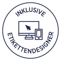 Packung mit ovalen Etiketten. Ideal für dekorative Beschriftungen.