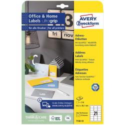 AVERY Zweckform Adress-Etiketten 10 Bl. 7160-10 63,5 x 38,1 mm weiß