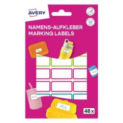 AVERY Zweckform Namens-Aufkleber 48 Etiketten / 2 Bögen