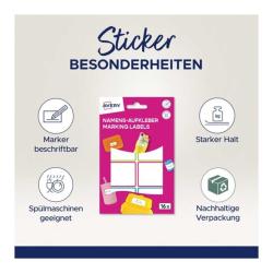 AVERY Zweckform Namens-Aufkleber 16 Etiketten / 2 Bögen