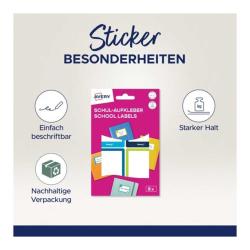 AVERY Zweckform Schul-Aufkleber 8 Etiketten 2 Bögen
