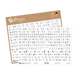 AVERY ZWECKFORM Z-Design Trend Sticker Lettering Buchstaben/Zahlen 648 Sticker