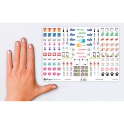 AVERY ZWECKFORM Z-Design Trend Sticker Lettering Icons 328 Sticker mehrfarbig