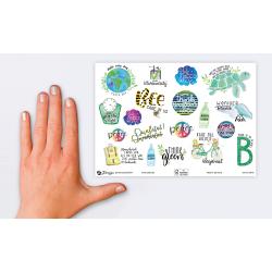 AVERY ZWECKFORM Z-Design Trend Sticker Lettering Umwelt Statement 38 Sticker bunt