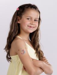 Z-DESIGN Kindertattoo Blumen 20 Stück bunt