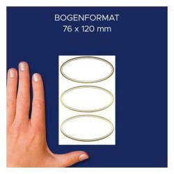 AVERY Zweckform Haushaltsetiketten 3 Bögen gold