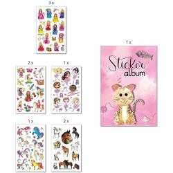 AVERY Zweckform 59985 Sticker & Stickeralbum verschiedene Fantasy-Motive 160 Aufkleber bunt