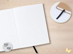 Notizbuch think positive A5 192 Seiten liniert braun