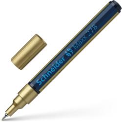 Schneider Lackmarker - Maxx 278, mit dünner Spitze, gold 