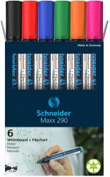 SCHNEIDER Whiteboardmarker Maxx 290 Rundspitze 6er Set