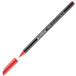 roter Filzstift mit feiner Spitze. Kappe ist abgenommen.