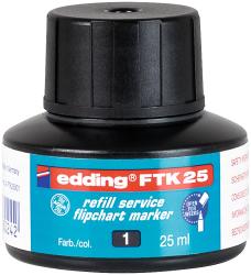 EDDING Nachfülltinte FTK25 für Flipchartmarker 25 ml schwarz