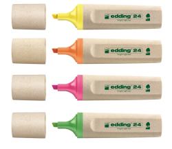 EDDING Leuchtmarker Ecoline 24 Neon 4 Stück mehrere Farben