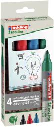 EDDING Whiteboardmarker-Set 28 Ecoline Rundsitze 1,5-3 mm mehrere Farben