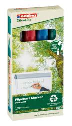 EDDING Flipchartmarker-Set 31 Ecoline Rundspitze 1,5-3 mm mehrere Farben