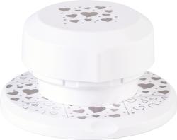 Verpackung für einen Flexi-Stanzer mit Herzmotiven. Die Box zeigt verschiedene Herzformen auf einem weißen Hintergrund.