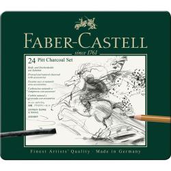 FABER-CASTELL Pitt Kohle-Set 24 Teile