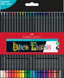 FABER-CASTELL Buntstifte Black Edition 24er Kartonetui 