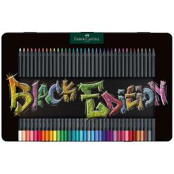 FABER-CASTELL Buntstifte Black Edition 36er Metalletui mehrere Farben