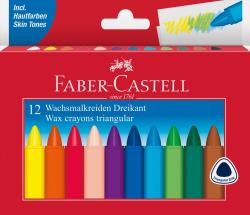 FABER-CASTELL Wachsmalkreiden Dreikant 12er Kartonetui