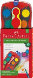 FABER-CASTELL Deckfarbkasten CONNECTOR 12 Farben