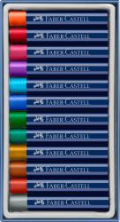 FABER-CASTELL Ölpastellkreide Metallic 12 Stück mehrere Farben