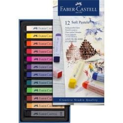 FABER-CASTELL Softpastellkreiden 12 Stück mehrere Farben