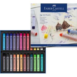 FABER-CASTELL Softpastellkreiden 24 Stück mehrere Farben