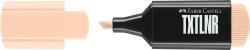 Textmarker in hellbeige mit abgerundeter Spitze. Der Deckel ist ebenfalls hellbeige.