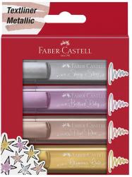 Faber-Castell Textmarker TL 46 Metallic, 4 Stück 