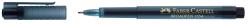Schreibgerät von Faber-Castell. Es hat eine breite Spitze und einen transparenten Körper.