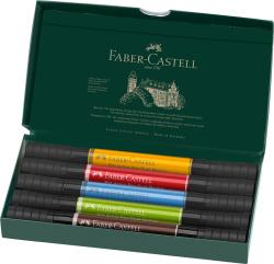 FABER-CASTELL Tuschestift Pitt Artist Pen Dual Marker 5 Stück mehrere Farben