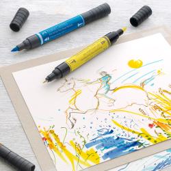 FABER-CASTELL Tuschestift Pitt Artist Pen Dual Marker 10 Stück mehrere Farben