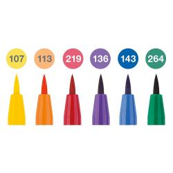 FABER-CASTELL Tusche Pitt Artist Pens brush 6er-Set