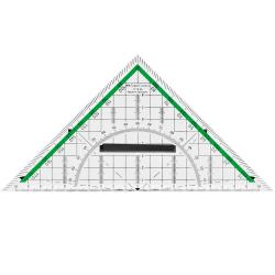 FABER-CASTELL Geometrie-Dreieck mit Griff 20 cm transparent