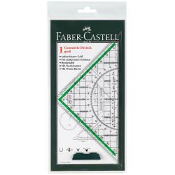 FABER-CASTELL Geometrie-Dreieck mit Griff 20 cm transparent