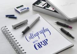 FABER-CASTELL Kalligrafie-Set Grip 2011 silber