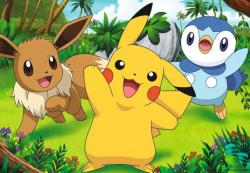 RAVENSBURGER Kinderpuzzle Pikachu und seine Freunde 2 x 24 Teile bunt