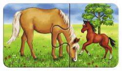 Ravensburger Kinderpuzzle - Liebenswerte Tiere, 9 x 2 Teile 