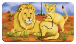 Ravensburger Kinderpuzzle - Liebenswerte Tiere, 9 x 2 Teile 