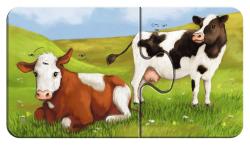 Ravensburger Kinderpuzzle - Liebenswerte Tiere, 9 x 2 Teile 