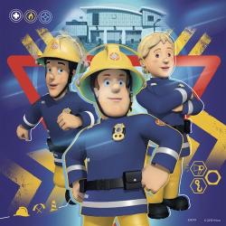 RAVENSBURGER Kinderpuzzle - Feuerwehrmann Sam 3 x 49 Teile 