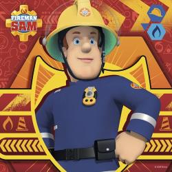 RAVENSBURGER Kinderpuzzle - Feuerwehrmann Sam 3 x 49 Teile 