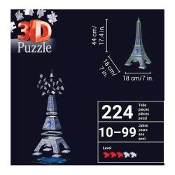 RAVENSBURGER 3D Puzzle Eiffelturm Glow-in-the-Dark Edition 216 Teile