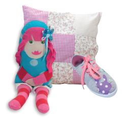 Verpackung für ein Mini-Bügeleisen. Ideal für Patchwork und Puppenkleider.