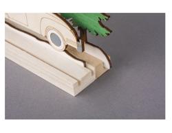 RAYHER Holz-Setzleiste mit 3 Rillen 18 x 5 cm natur