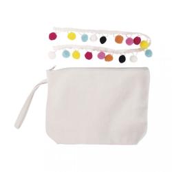 RAYHER Bastelset Beauty Bag Boho 21 x 15 x 5 cm weiß