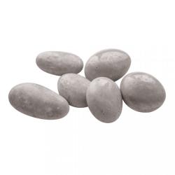 Silikonform mit sechs ovalen Vertiefungen. Ideal zum Formen von Lebensmitteln oder Bastelmaterialien.