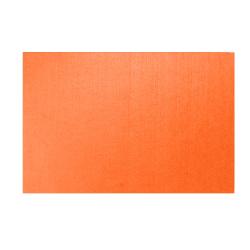 einfarbiges, leuchtend orangefarbenes Blatt. Glatte Oberfläche, rechteckige Form.