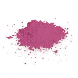 Farbpigment in Fuchsia. Verpackung mit rotem und weißem Design. 20 ml Flasche, geeignet für DIY-Projekte.